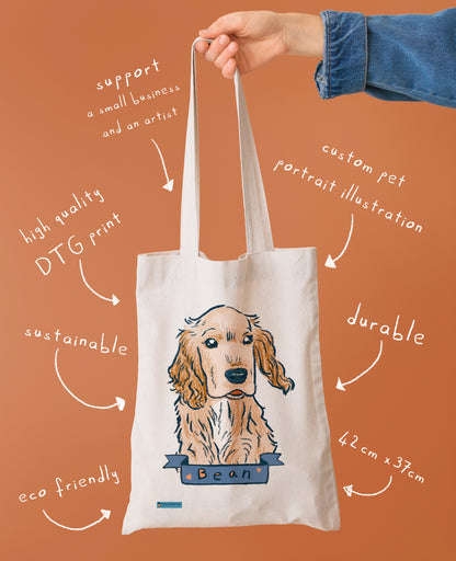 Illustrated Pet Tote Bag