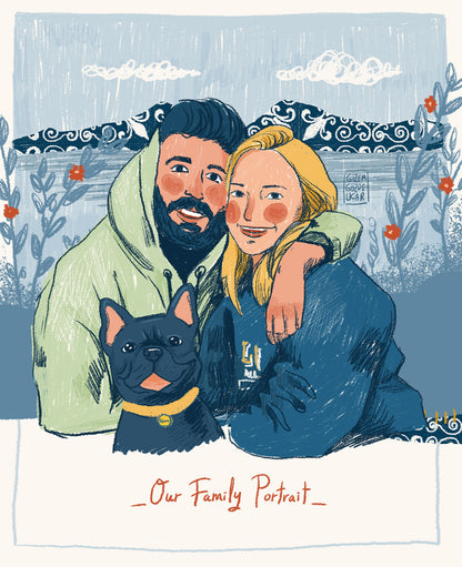 An Illustrated Family Portrait (Digital)