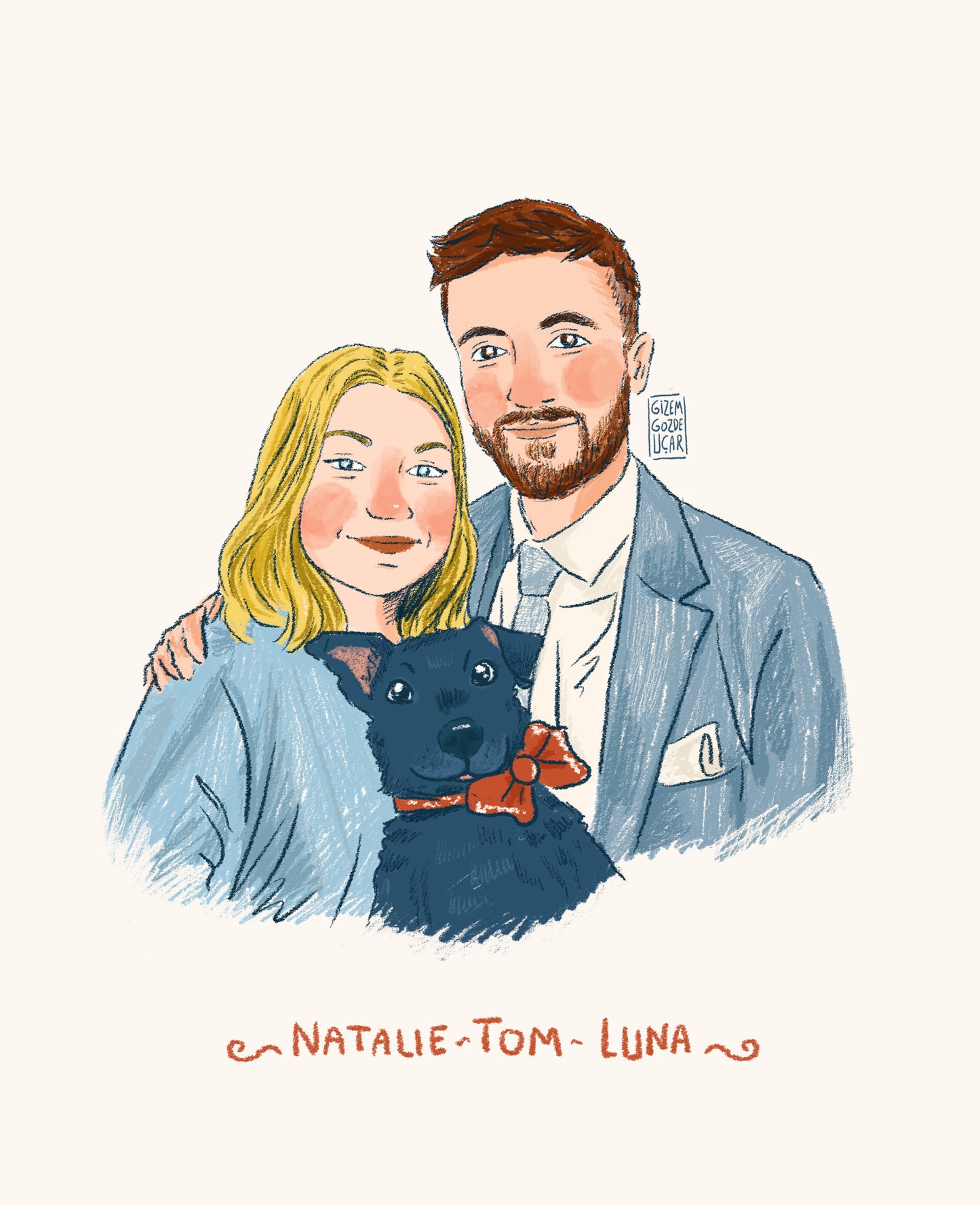 An Illustrated Family Portrait (Digital)