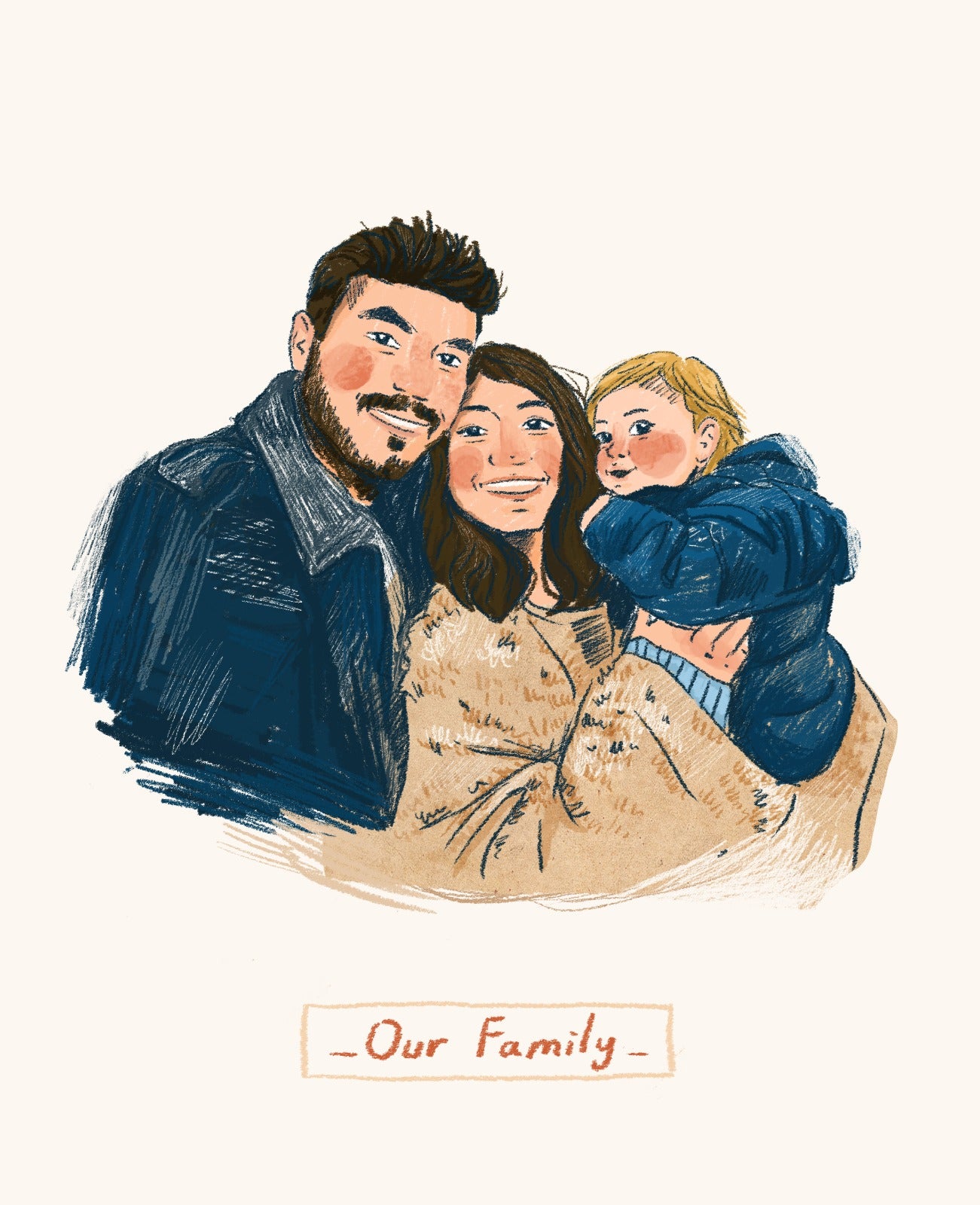 An Illustrated Family Portrait (Digital)